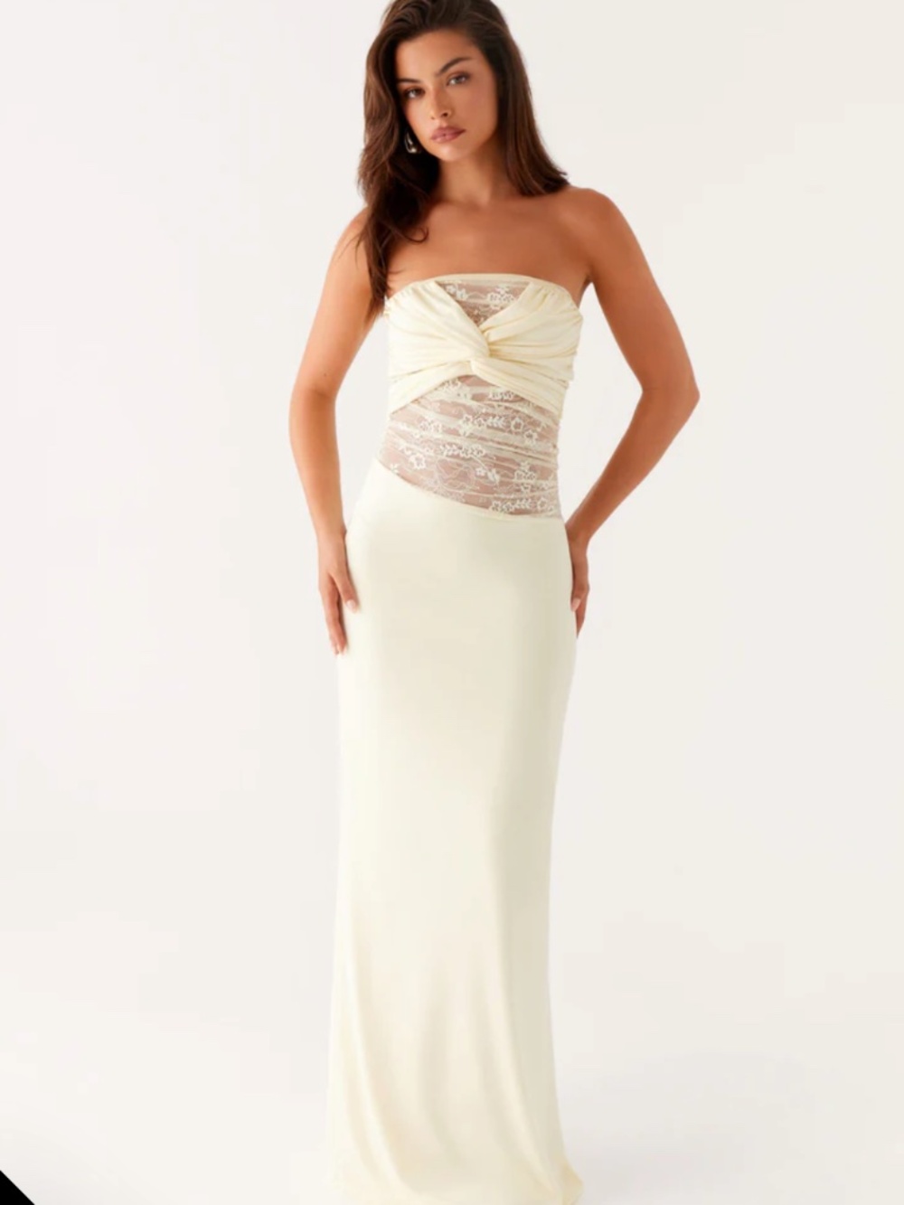 Peppermayo Sweet Energy Strapless Maxi Dress